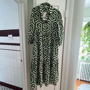 Printed MIDI dress